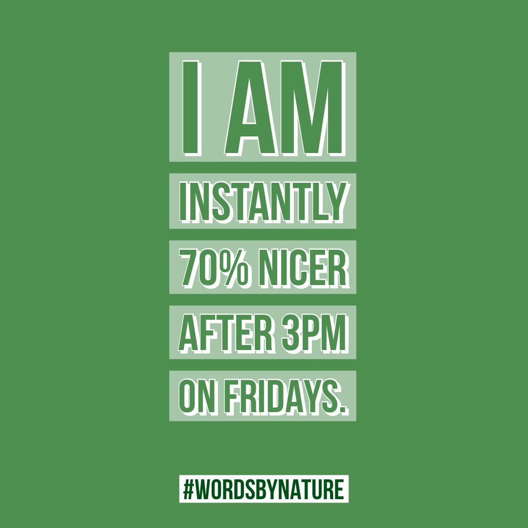 NaturesWM's tweet photo. Who can relate?! 😆 Especially when it’s a long weekend! We hope everyone has a great Labor Day weekend. Be safe! #labordayweekend #wordsbynature https://t.co/avdO4O8oE6