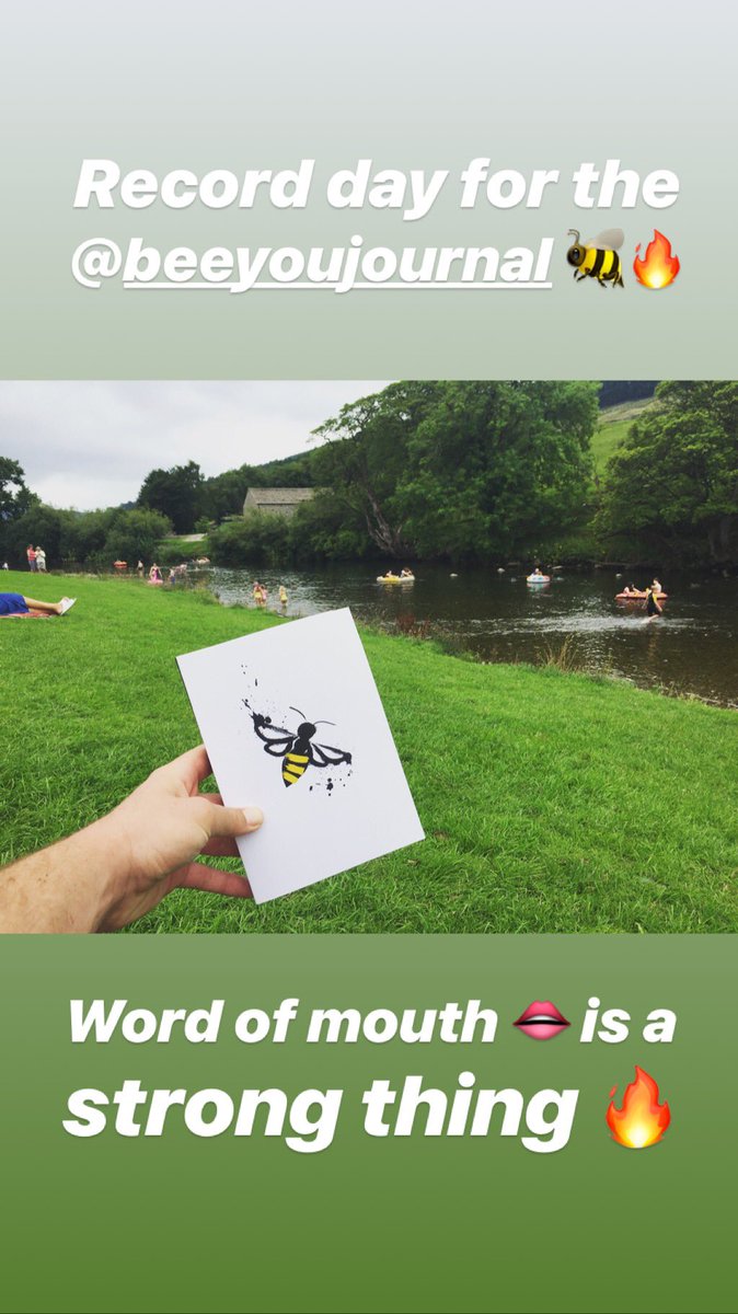lukeambleruk's tweet photo. RECORD DAY FOR @BeeYouJournal sales 🚀

People are finding the value in them and the word is spreading 🐝🔥 https://t.co/1W8VO8dWd5