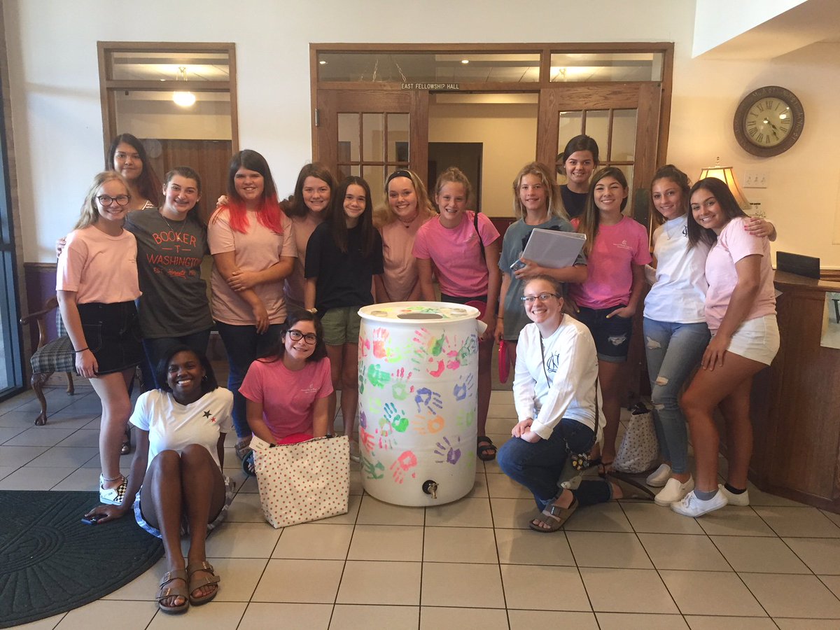 Our good friends at the Greater Tulsa National Charity League decorated and painted this rain barrel to be donated to the <a href="/sustainabletuls/">Sustainable Tulsa</a> Recharge Event!