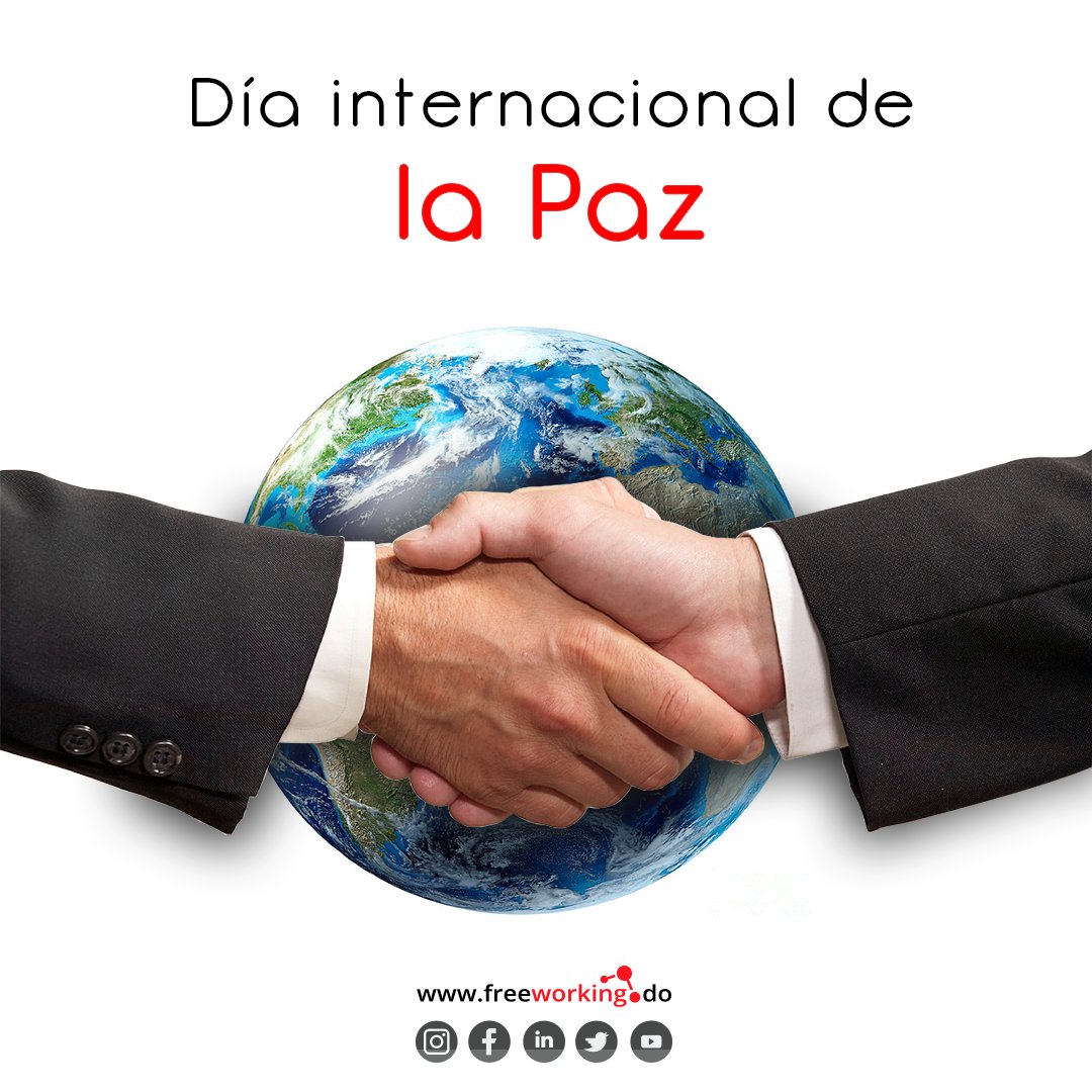 freeworkingdo's tweet image. Las ideas innovadoras nacen en espacios propicios en donde la inclusión y el sistema pacífico son los principales promotores de esta actividad. Es por esta razón que nos unimos a la voz del Día Internacional de la Paz.

#DiaDeLaPaz #Inclusion #Freeworking #Emprendedores