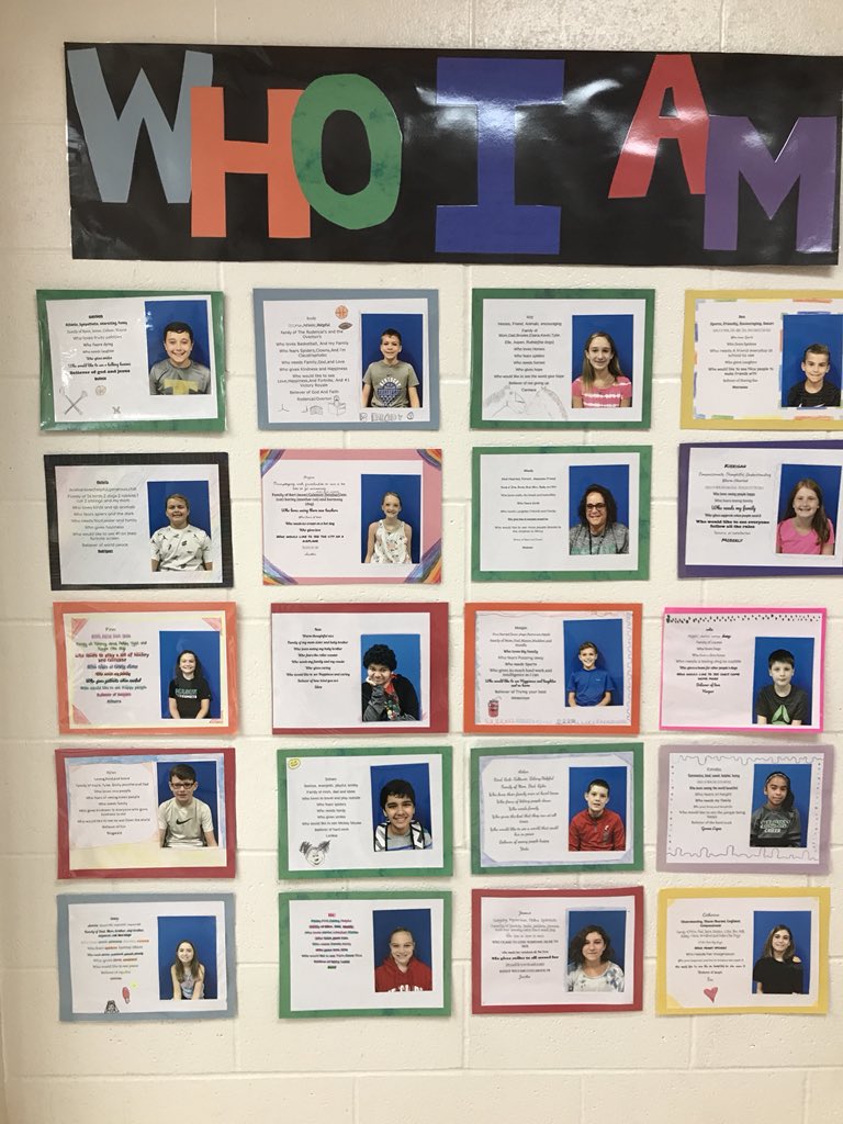 APearson_MI's tweet photo. Honesty and creativity line the halls displaying “Who I am”! Love these kids! @colvinmi @FeldLeslie @MrsMaryGLee #masonmoment https://t.co/uJeQaUH1rK