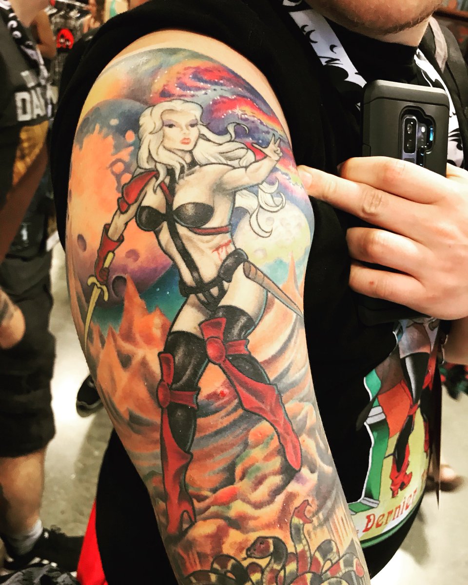 Killer Heavy Metal tattoo at DragonCon. #dragoncon #tattoo #ink #heavymetal...