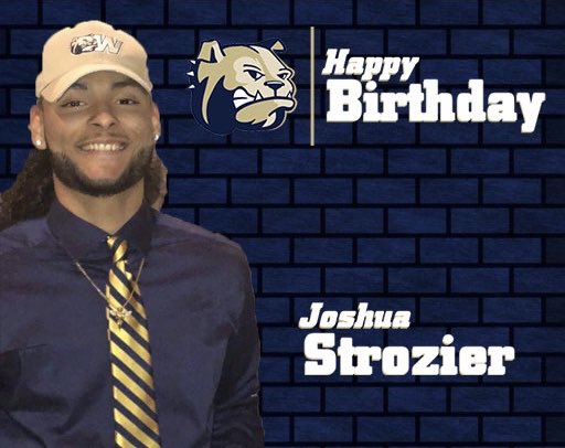 WingateMBB's tweet photo. Happy Birthday to Freshman Joshua Strozier!!!  #MM #WINgate #OneDog @Humblejosh_14 https://t.co/CQDIJeWIn3