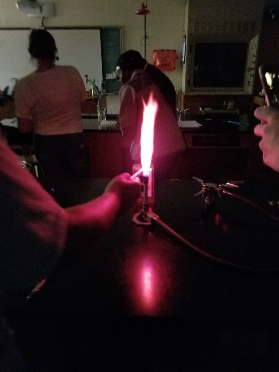 high_hhs's tweet image. Chemistry students performing their Flame Test Lab.#TeamDCS