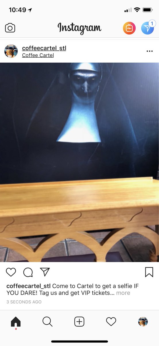 Selfie! Come say a prayer with THE NUN - tag selfie at cartel for VIP movie passes #TheNun <a href="/thenunmovie/">The Nun</a>