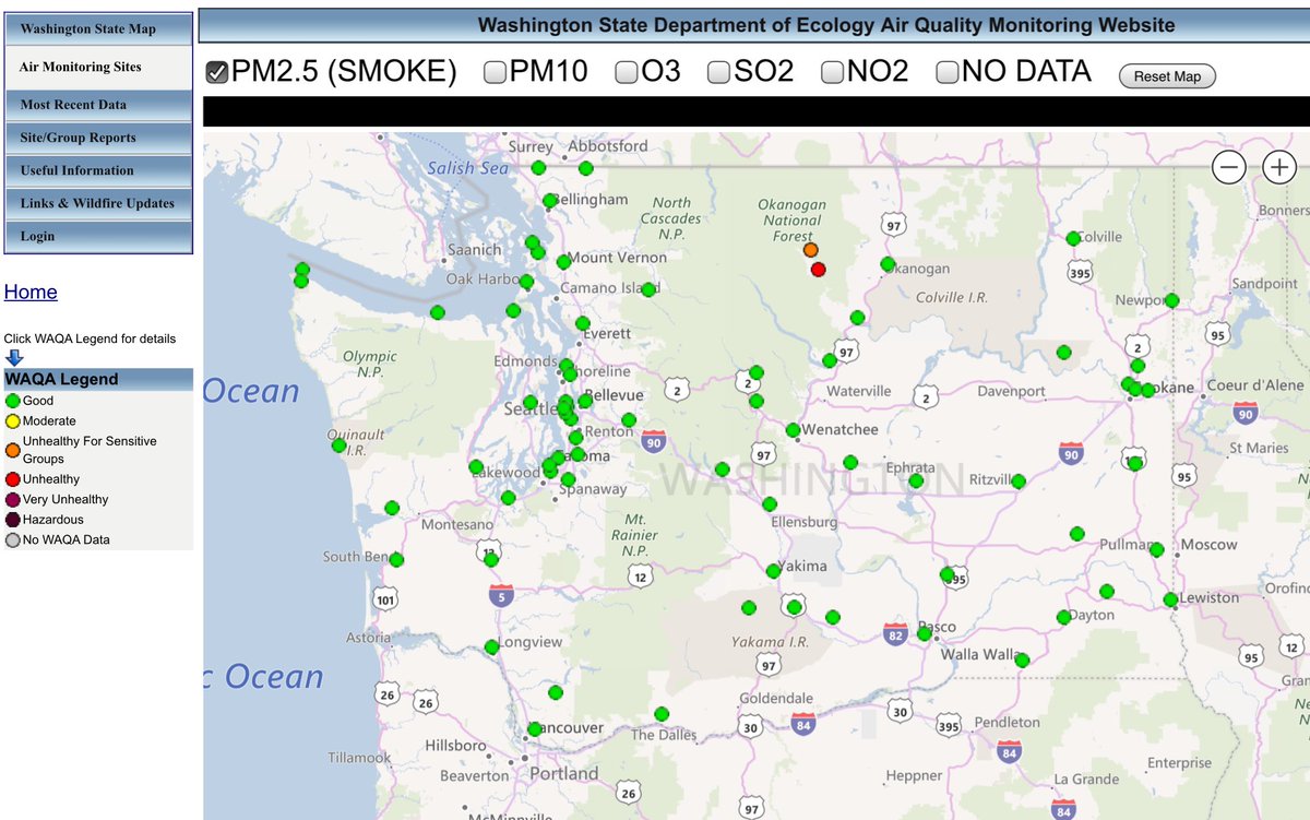 27 Washington Air Quality Map Online Map Around The World