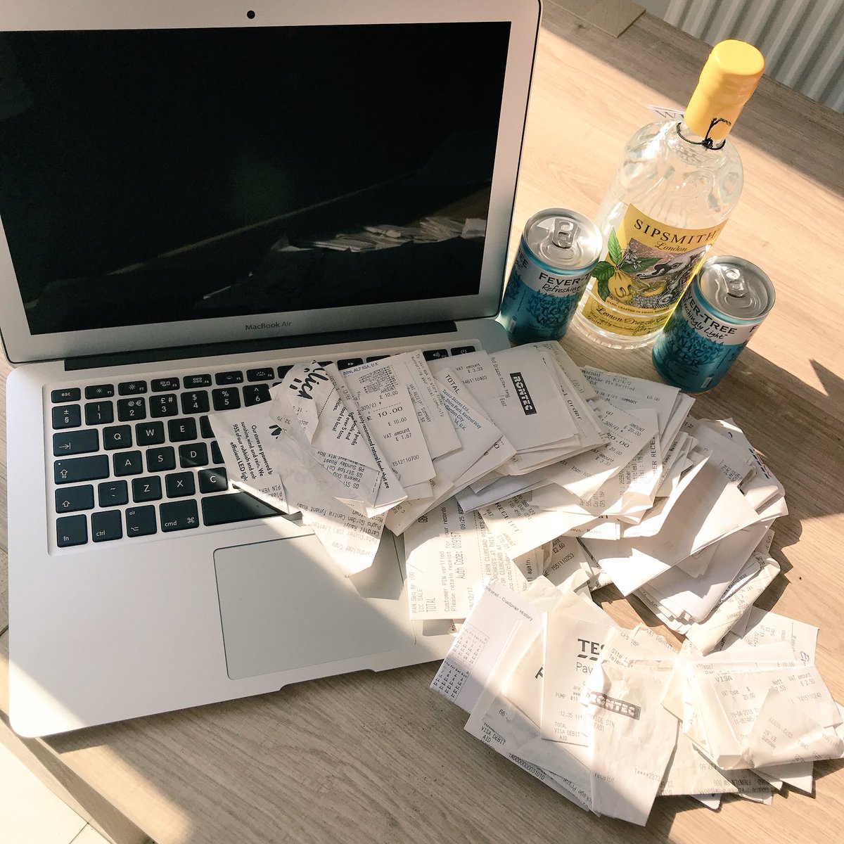 MulberryGrove_'s tweet photo. We don’t take bribes but we do appreciate a client knowing us well enough to bring gin when they drop off a huge bag of receipts on a Friday 💁🏼‍♀️ https://t.co/SbR2FfiyhM