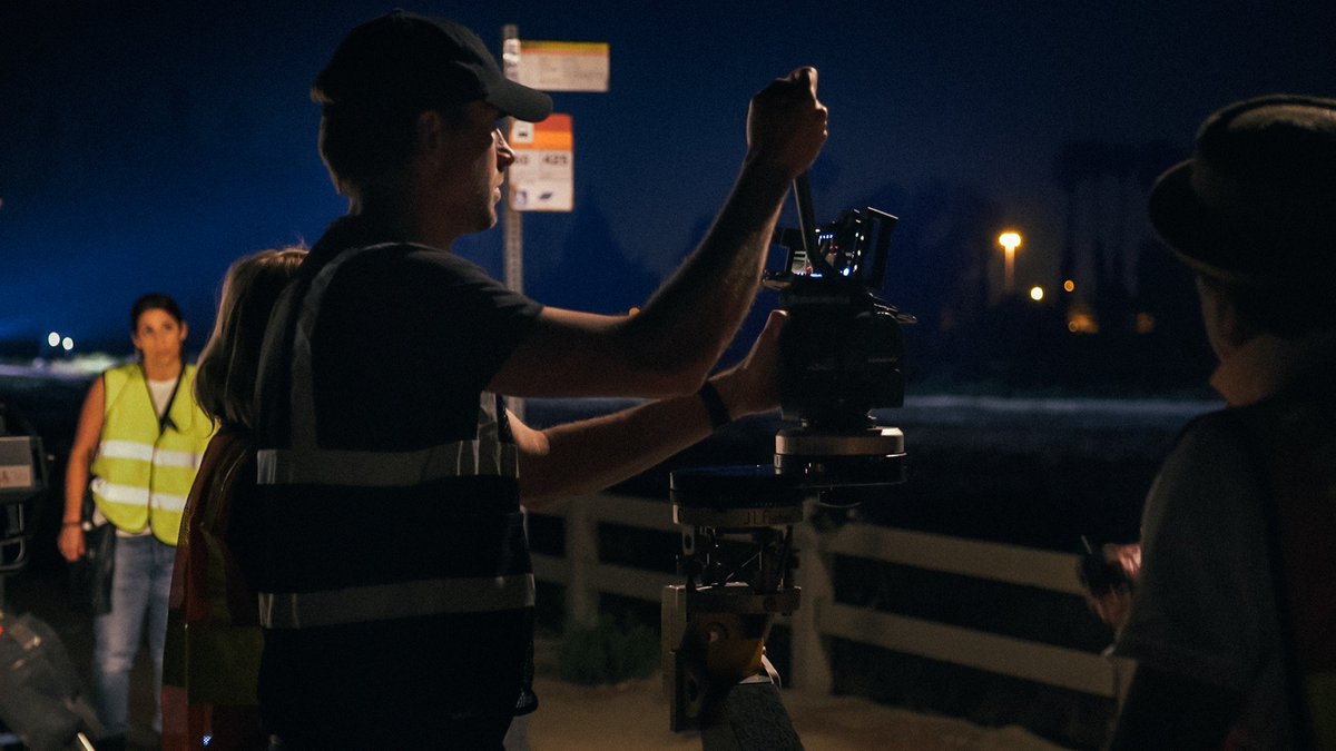filmriot's tweet photo. On set of @rox_anne_b’s new short film, Final Stop. They shot it on a smartphone &amp; used the @sennheiser #AmbeoSmartHeadset (worn by the DP) to capture sound and create a hyper immersive 3D audio thriller. The film is out now! Watch it here: https://t.co/hsEYgYICbH

#FinalStopFilm https://t.co/z8LBH5o4YV