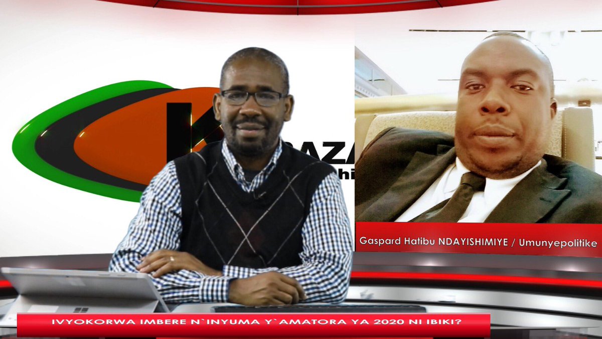 “Ivyokorwa imbere n’inyuma y’amatora ya 2020 ni ibiki?” Ivyo n’ibindi bibazo bizishurwa na <a href="/GaspardAtibu/">Atibu Gaspard</a> mu kiganiro ejo ku wa gatandatu isaha 2 mugitondo amasaha y’i Bujumbura. Ufise ikibazo uzohamagare kuri Whatsapp +12063758324 canke wandike kuri Twitter ukoreshe #Twabaza