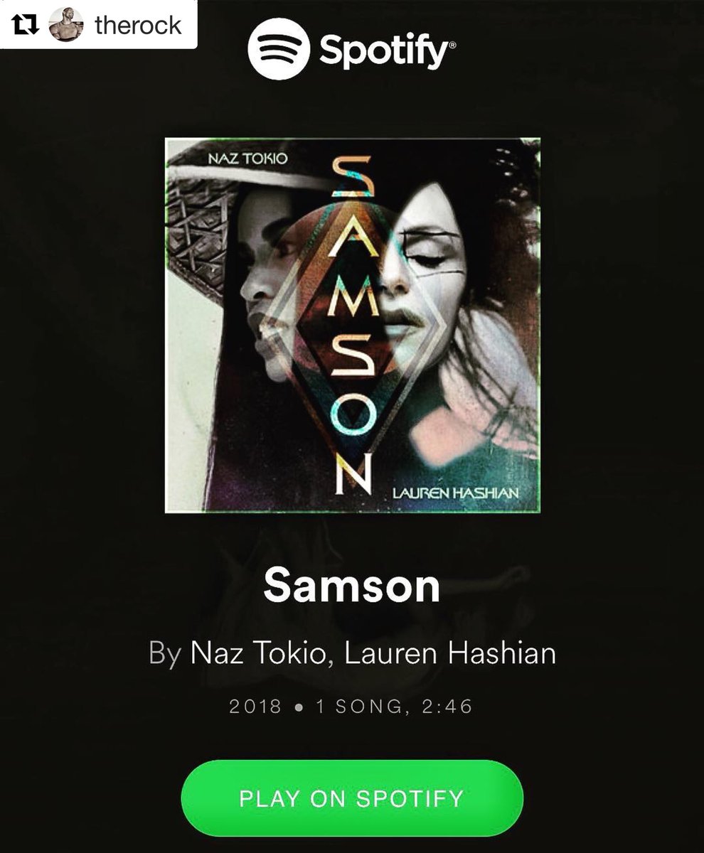 TheYooGroup's tweet photo. Donβt just take my word for it... @NazTokio @LaurenHashian @MikeZombie #Samson πππ @TheRock π #NazTokio #LaurenHashian #JustGettingStarted https://t.co/rONNlidBGm