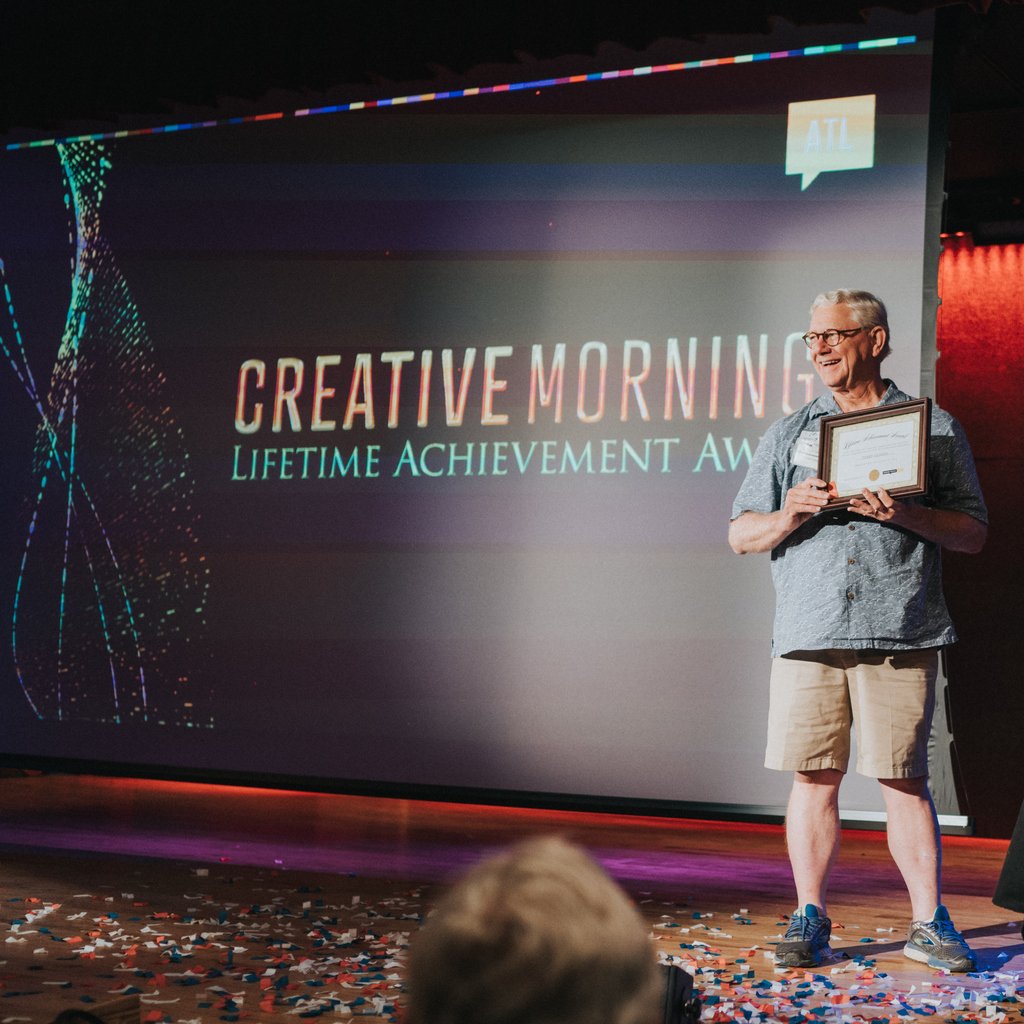 Atlanta_CM's tweet image. On theme with #cmintention, we celebrated our most dedicated attendee and Atlanta icon @terrykearns with a lifetime achievement award. We also inducted 100 members into the first-ever Terry fan club. Miss out? We hear there's always room for new members. 🤗