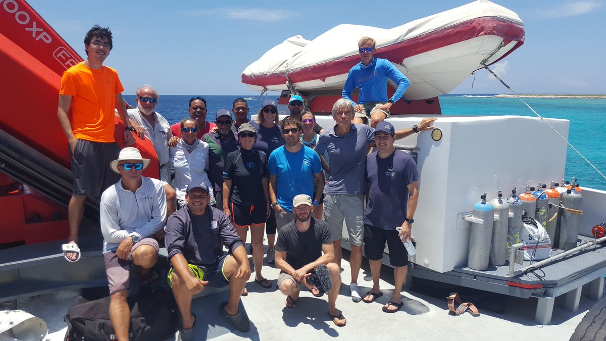 Another successful trip concluded with <a href="/UnchartedBlue/">Uncharted Blue</a> to Klein Curacao where scientist from <a href="/smithsonian/">Smithsonian</a> , @Naturalis_Sci and Tech Investor <a href="/luchardy/">Luc Hardy</a> collaborated to explore this deep reef.