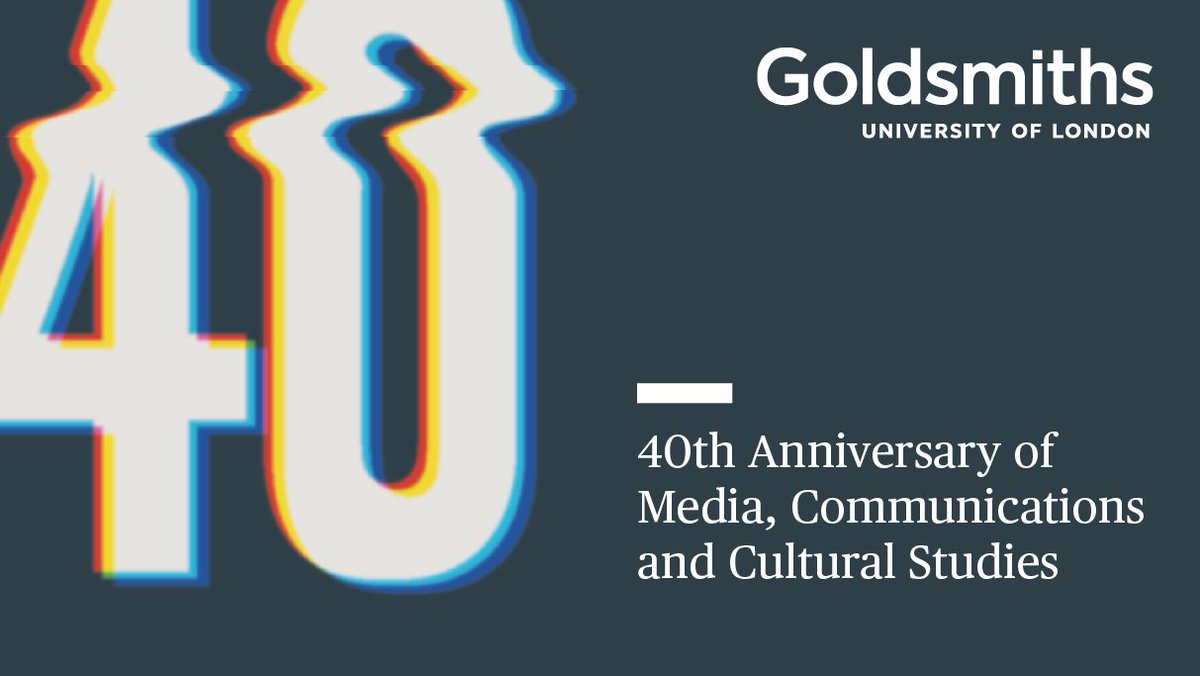 ... and our relaunch as the Department of Media, Communications and Cultural Studies: https://www.gold.ac.uk/news/mccs/ (1/2)pic.twitter.com/FTxarabfPr