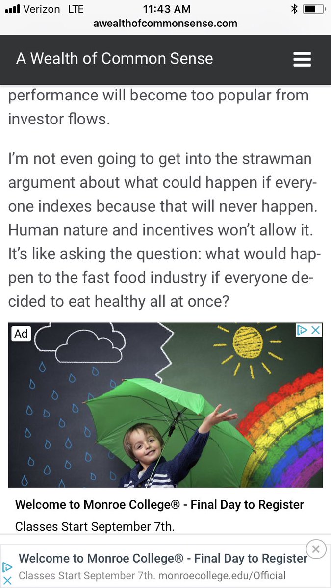 Ben Carlson On Twitter Could Index Funds Become Too Popular Https T Co Xzkkjlpd4r