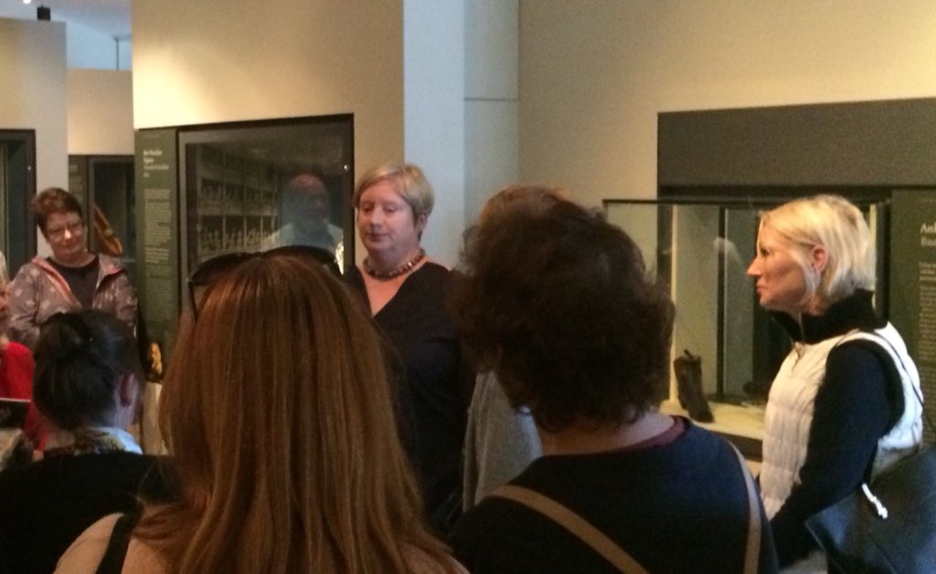 helebeaumont's tweet photo. We had a great #CultureClub @NMIreland #CollinsBarracks today with Dr Alison FitzGerald, @MaynoothUni who engaged, explained & entertained our Club participants on #Silver #GeorgianDublin #materialculture #DesignHistory #handlingobjects brilliant ! @dublinconnects https://t.co/p7bOmJZ6Ba