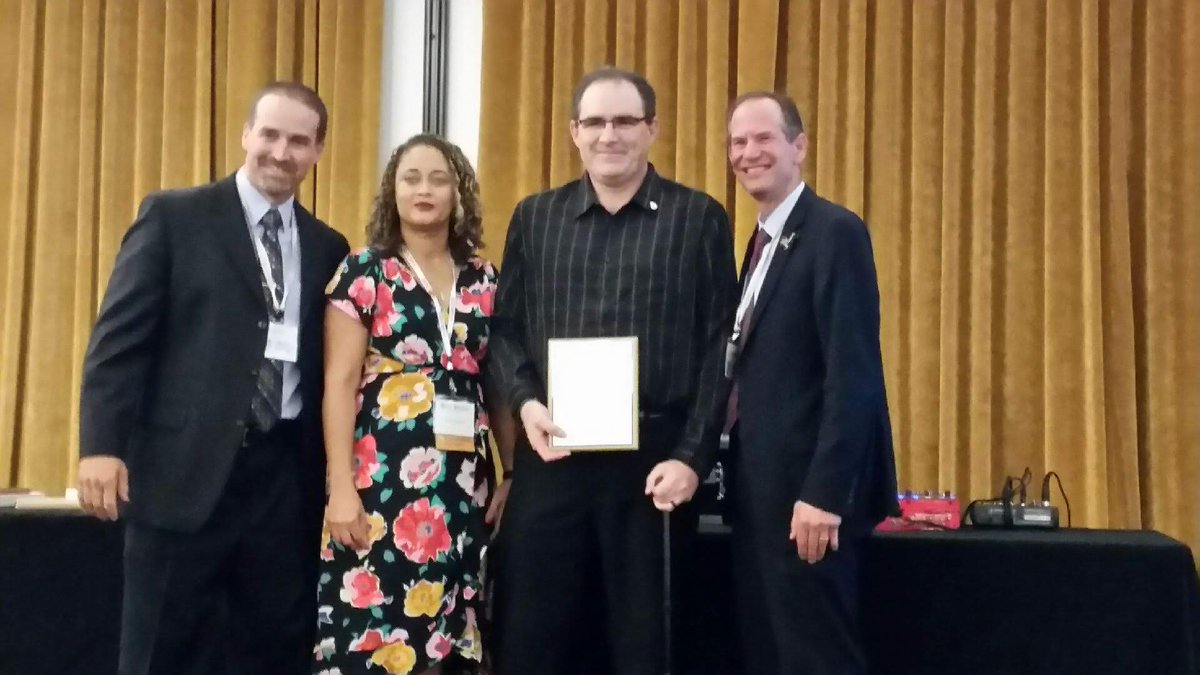 MCOhioES's tweet photo. Congratulations to our Lab Manager Jim Davis, who earned the 2018 WEF Laboratory Analyst Excellence Award at the #OneWaterOhio conference. The award recognized Jim for outstanding performance, professionalism, and contributions to the water quality analysis profession. https://t.co/OCLHUkAAs0