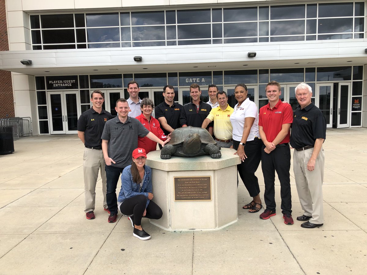 TerrapinClub's tweet photo. Our Terrapin Club Staff was excited to celebrate #CollegeColorsDay #FTT 

Oh and we’ll see you all tonight at Ludwig Field to cheer on @MarylandMSoccer as they take on Stanford! https://t.co/0f88S5sxr3