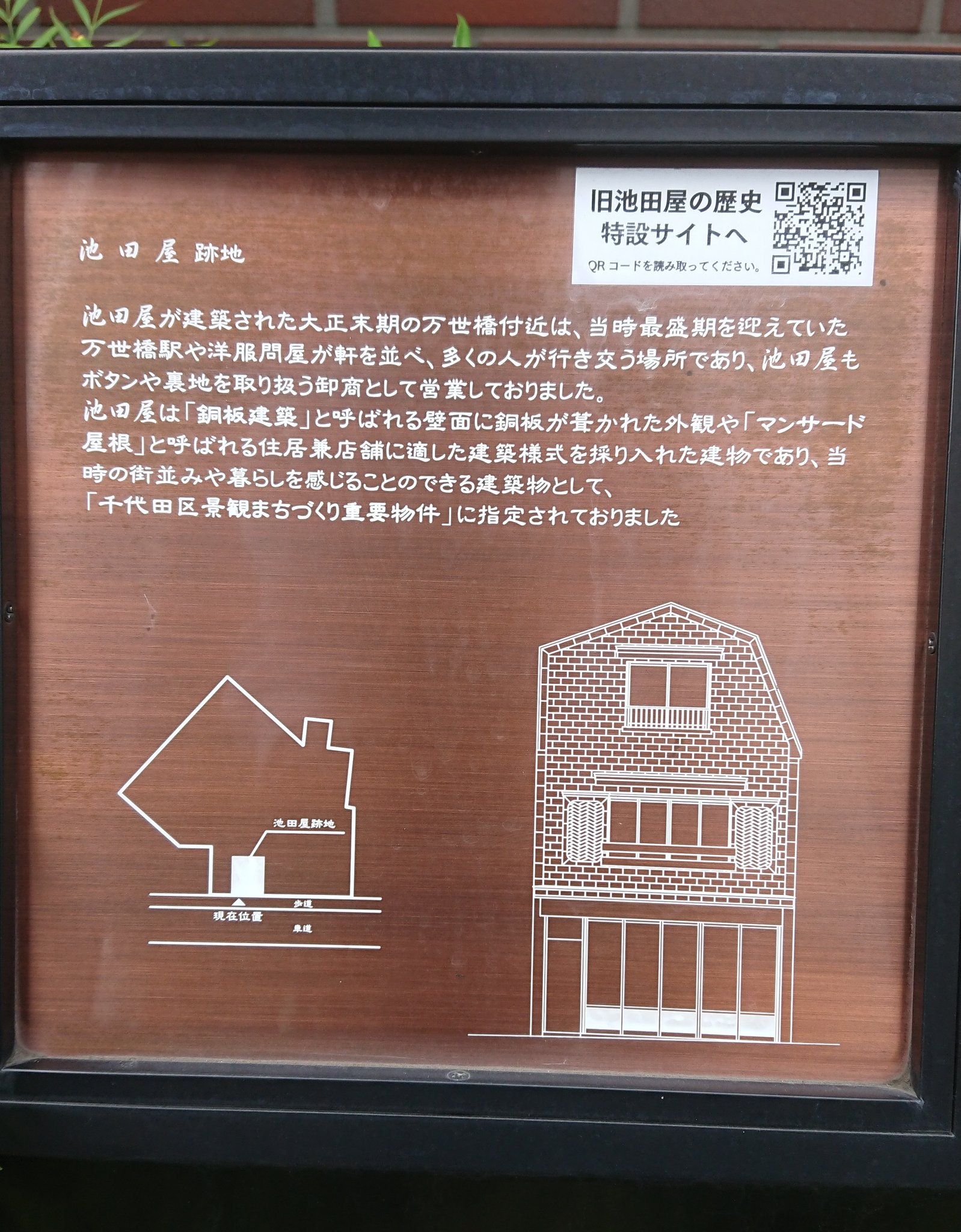 Jun Jun 池田屋 神田にかつて存在した大正末期の銅板建築 既に解体済で 現在は跡地を示す看板が掲げられている こうした看板建築が史跡扱いをされているのは他に類を見ない 一枚目 ゆんフリー写真素材集 様より T Co Asr1wicjxg 今日
