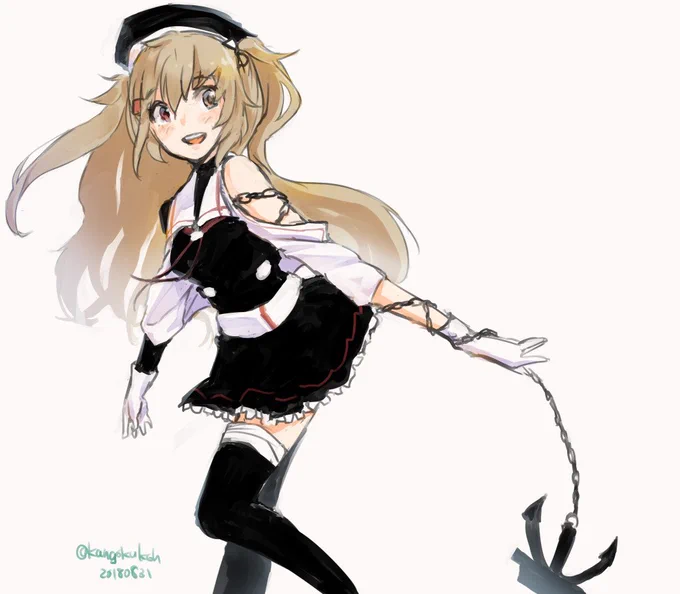 #艦これ版深夜の真剣お絵描き60分一本勝負
#艦これ版真剣お絵描き60分一本勝負_20180831
#村雨 