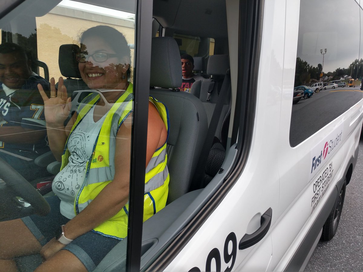 CedarCliffColts's tweet photo. These are the first and last smiling faces our students see!  Thank you for doing more than just getting kids to school safely.  Our students know that you care!  #CCCares https://t.co/tMBEfFr7iA