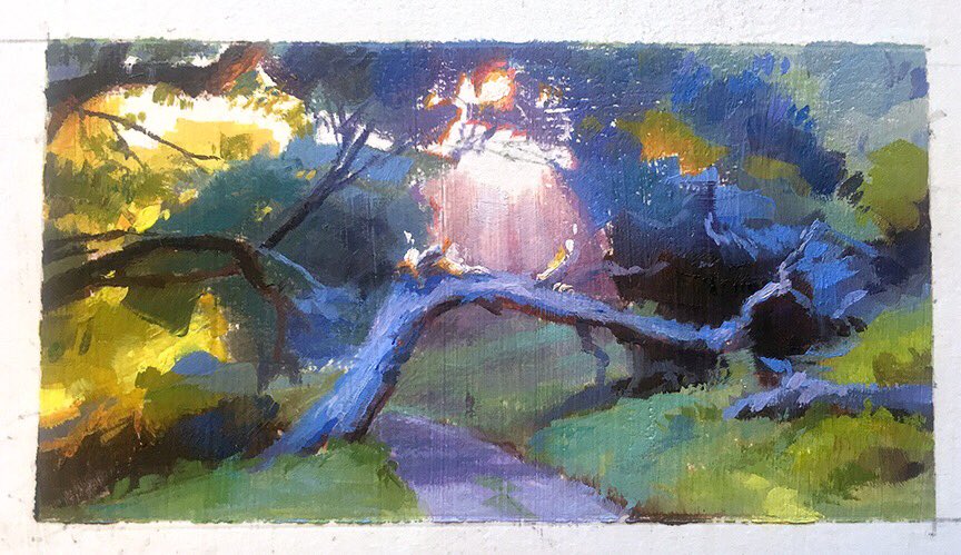 Ronlemen's tweet image. A very little painting I just finished for today on EDO.  Available in a few minutes on their site.