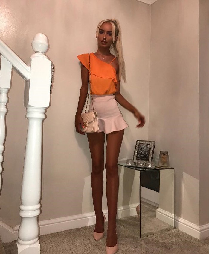 Maid dirty talk skinny blonde