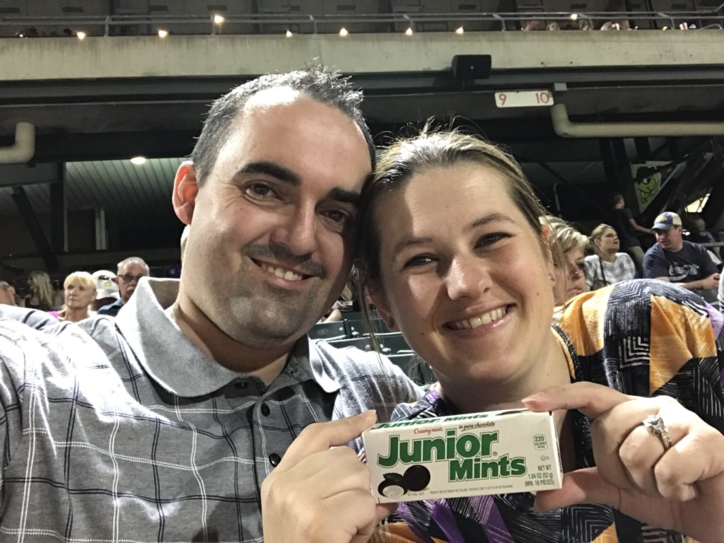 swmort's tweet photo. Went to the @SaltLakeBees game last night with my wife! We had a lot of fun - even though the Bees 🐝 lost 3-2 to the Reno @Aces. It had been far to long without going to a game! #baseball #slcbees #datenight https://t.co/BMGfX92S3p