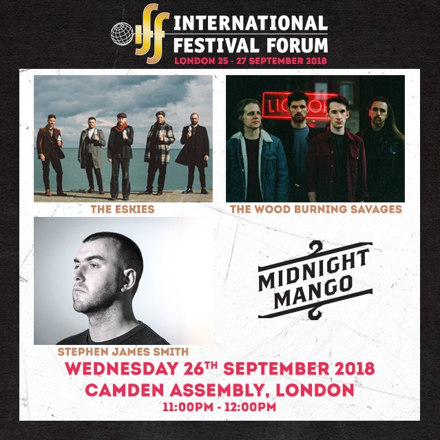 MidnightMango's tweet photo. The Midnight Mango showcase at the International @FestForum in September at @CamdenAssembly will feature:
Sea-soaked gypsy-folk from @TheEskies from Dublin.
Derry based fast-paced punk rock band @TWBSavages.
Dublin based writer, poet and performer @SJSwords.
#IFF18 https://t.co/kkjwyIuiut