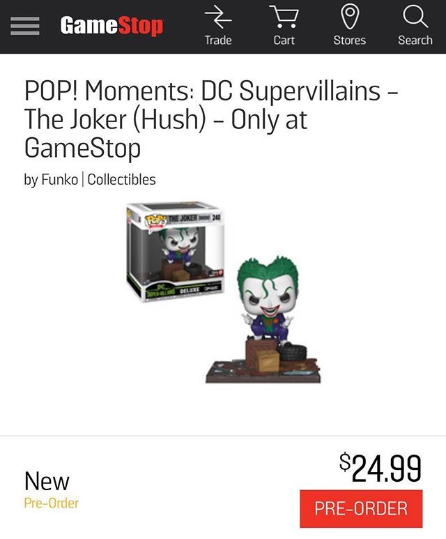 the joker hush funko pop