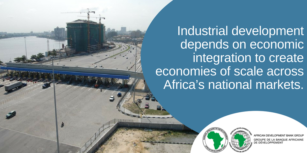 AfDB_Group's tweet photo. With Africa’s combined 1.2 billion pop &amp; $3.4 trillion GDP, the potential gains from integrating the continent are huge. 

However, intra-African trade is still just 14.2% of total goods
trade, partly because of the high costs of trading across borders.

Let's #IntegrateAfrica! https://t.co/BXAOHFRJMC