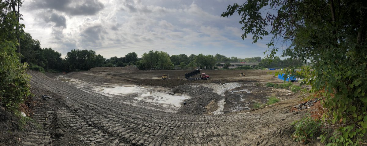 Matt_T_Schmidt's tweet photo. We saw some seriously amazing @neorsd green infrastructure leadership to ensure a ‘Great Lake’ with a ‘great future’ this morning. Complete w a @BlueAngels practice session fly over! https://t.co/XrSwwDbuCs