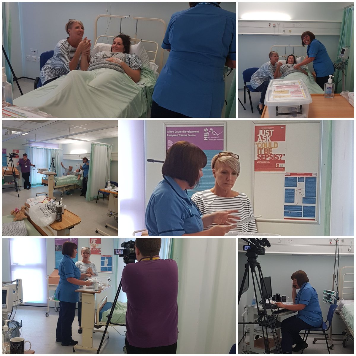 Our fabulous critical care outreach team creating the latest sepsis/recognising the deteriorating patient video #sepsis #deterioratingpatient <a href="/HeySepsis/">HEY Sepsis</a> <a href="/HEYNHS/">HEYNHS</a>