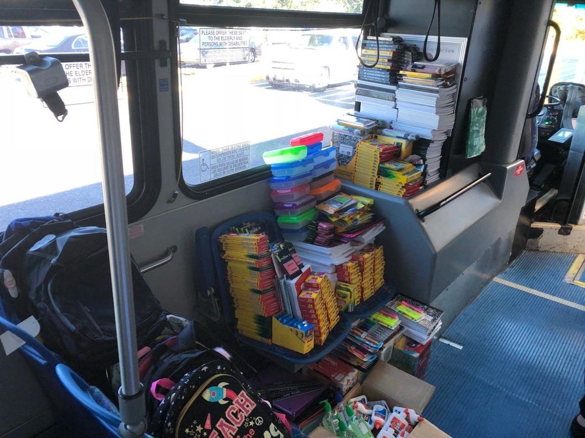 Dartfirststate's tweet photo. Just in time before the rain! Thank you again to all who supported this year's Operation BACKpack 🏅🤗 🎒🏫 Stay tuned for further updates...we received so much supplies! Have a safe & fantastic Friday #FridayFeeling #OperationBACKpack #DartFirstState #DEStatePolice #NetDE https://t.co/fioFgZQPGC