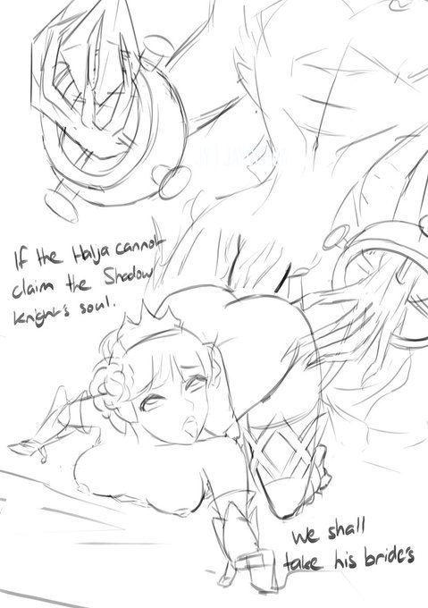 Alcohol + playing Odin Sphere led to this coming up in my head. This was very sloppily sketched but I'll let sober me worry about that in the morning 