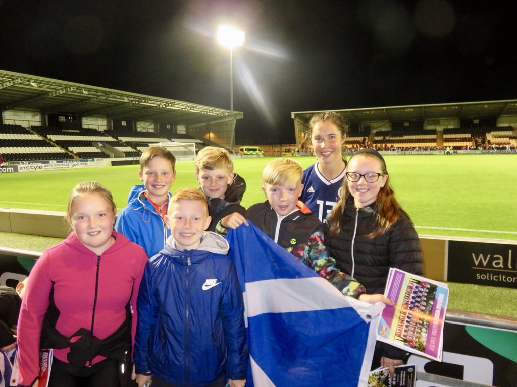 wintonprimary's tweet photo. Some of our pupils & staff had a fantastic time in Paisley last night watching Scotland take on Switzerland! They loved meeting their hero @erincuthbert_ 🤩🏴⚽️ #wintonsport #whensthenextgame #ourgirlsourgame #SWNT @ScotlandNT https://t.co/apFcyryuve
