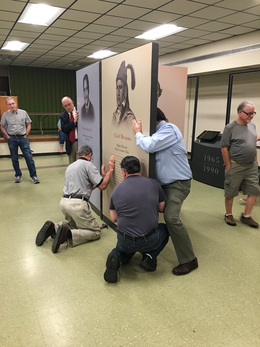 MakingAlabama's tweet photo. Scenes from Oneonta today as we train the next group of counties before they receive the exhibit. Exciting times! https://t.co/0tyfwrcPqZ