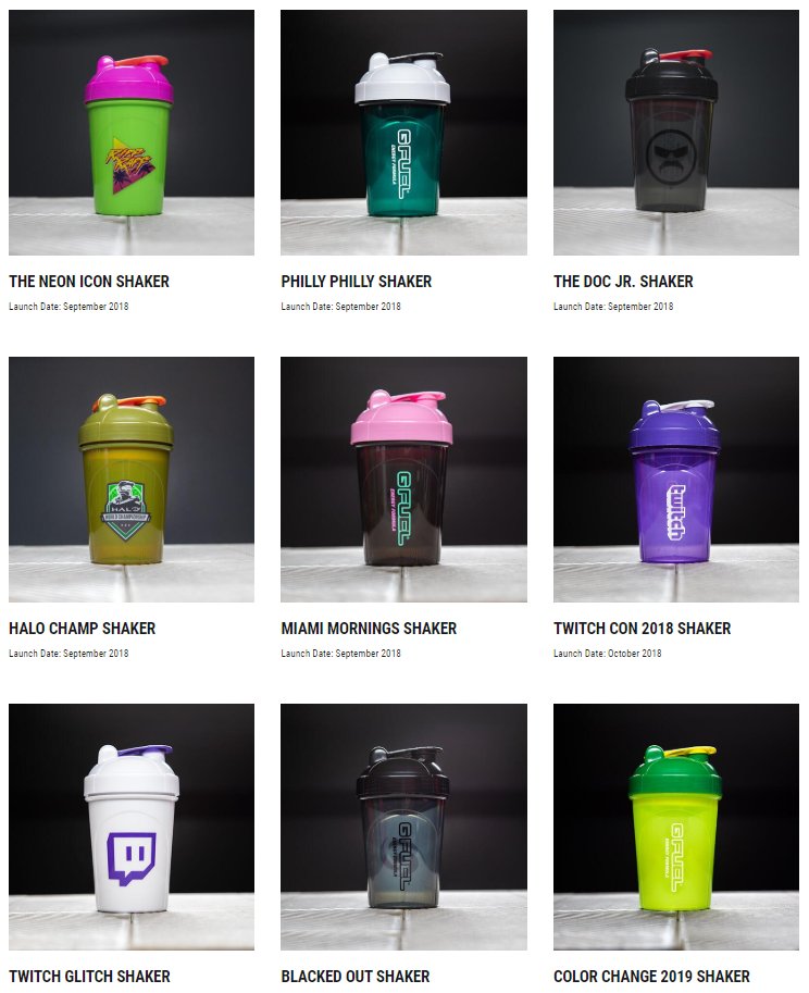 G FUEL® on Twitter "Shakers have been added to our GFUEL "Launch