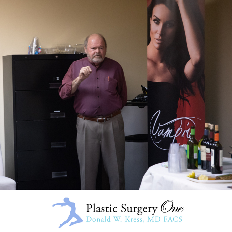 PlasticSurgOne's tweet photo. We had some great questions at our Happy Hour about the new Vampire Treatments. Thank you to all that attended. Don't forget that you receive 20% off any Vampire Treatment you book after attending. Did you miss the Happy Hour? Don't worry there will be another chance to learn.... https://t.co/LsrUlAhaER