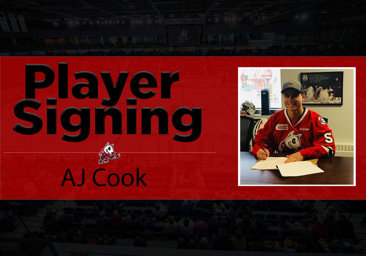 OHLIceDogs's tweet image. PLAYER SIGNING | GM JB has announced AJ Cook has signed a Standard Player Agreement with the #IceDogs

DETAILS 👉 bit.ly/2wzAGam