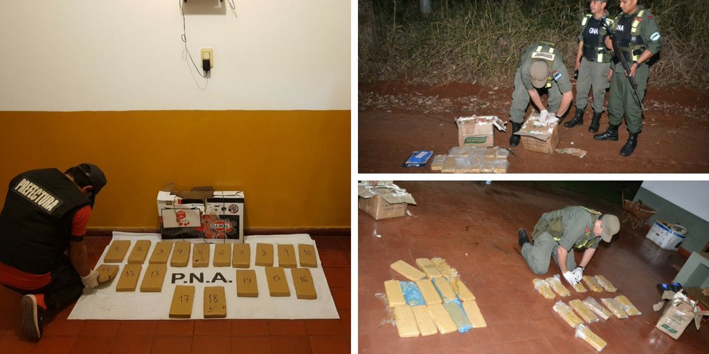 MinSeguridad_Ar's tweet photo. En dos operativos encontramos cargamentos de marihuana. Uno de ellos, detectado por @PrefecturaNaval en #Formosa, en la caja de un televisor. Otro, durante un patrullaje de @gendarmeria en #Misiones. Fortalecemos los controles para evitar que la droga llegue a tu barrio. https://t.co/7gmUFvE04G