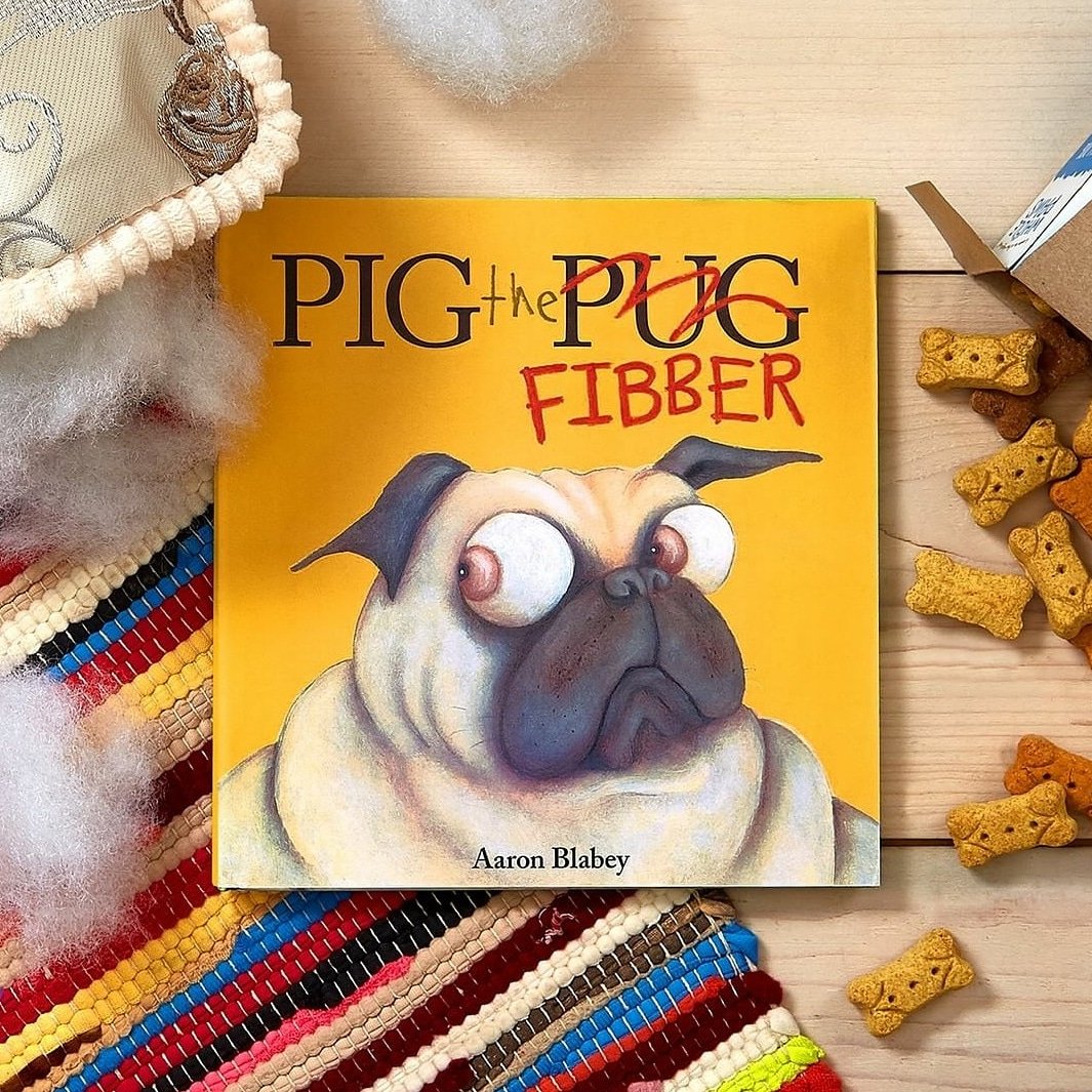 Join us tomorrow at 11am for a dog-gone good storytime as we read Pig's new book 'Pig the Fibber' by Aaron Blabey! 
#bnstorytime #pigthepug #aaronblabey #pugs #PictureBooks