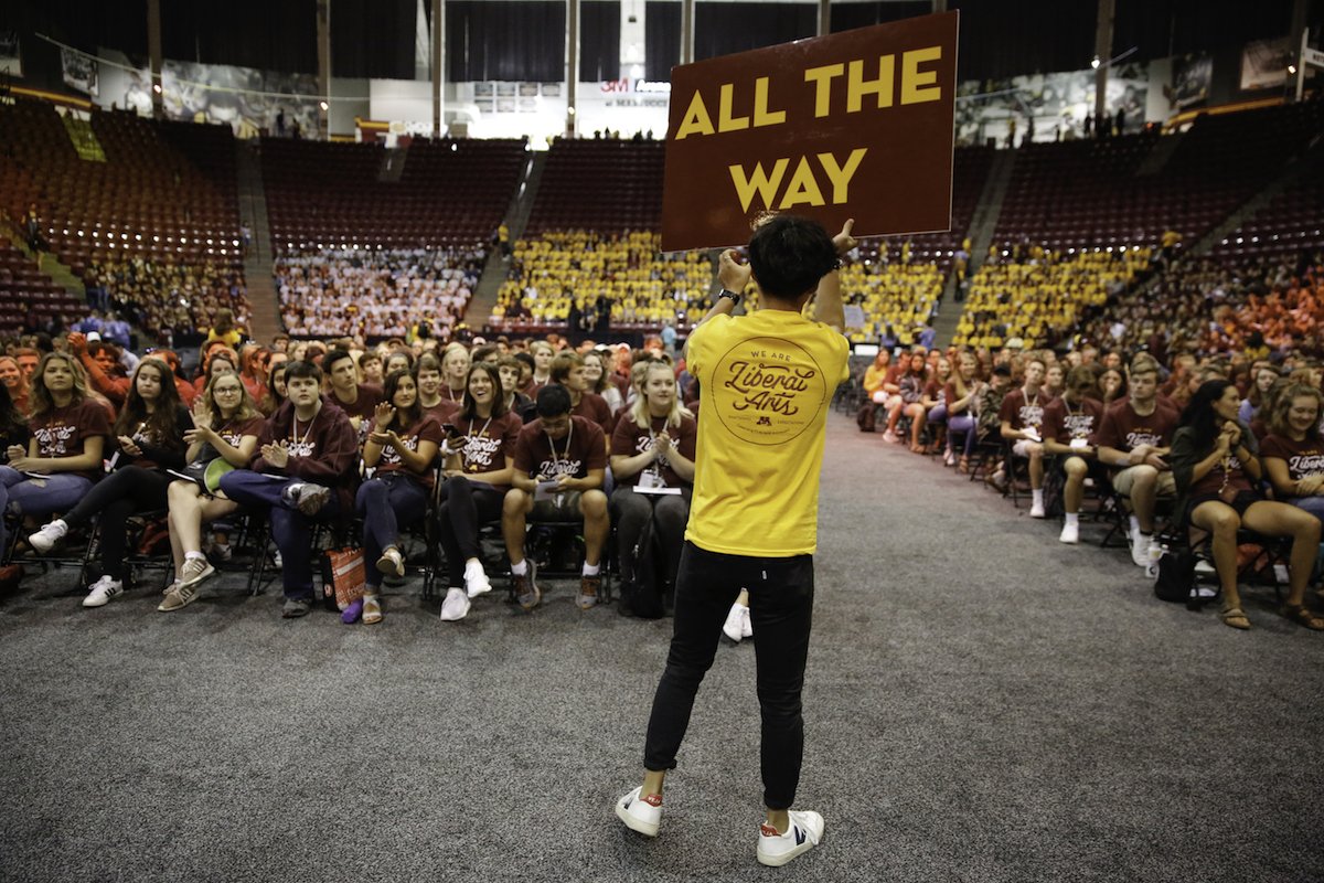 UMNCLAStudents's tweet photo. Some favorites from yesterday’s festivities. @claFYE throws quite the party! Welcome, @umncla students! #CLAALLTHEWAY https://t.co/XqvGGy0qKs