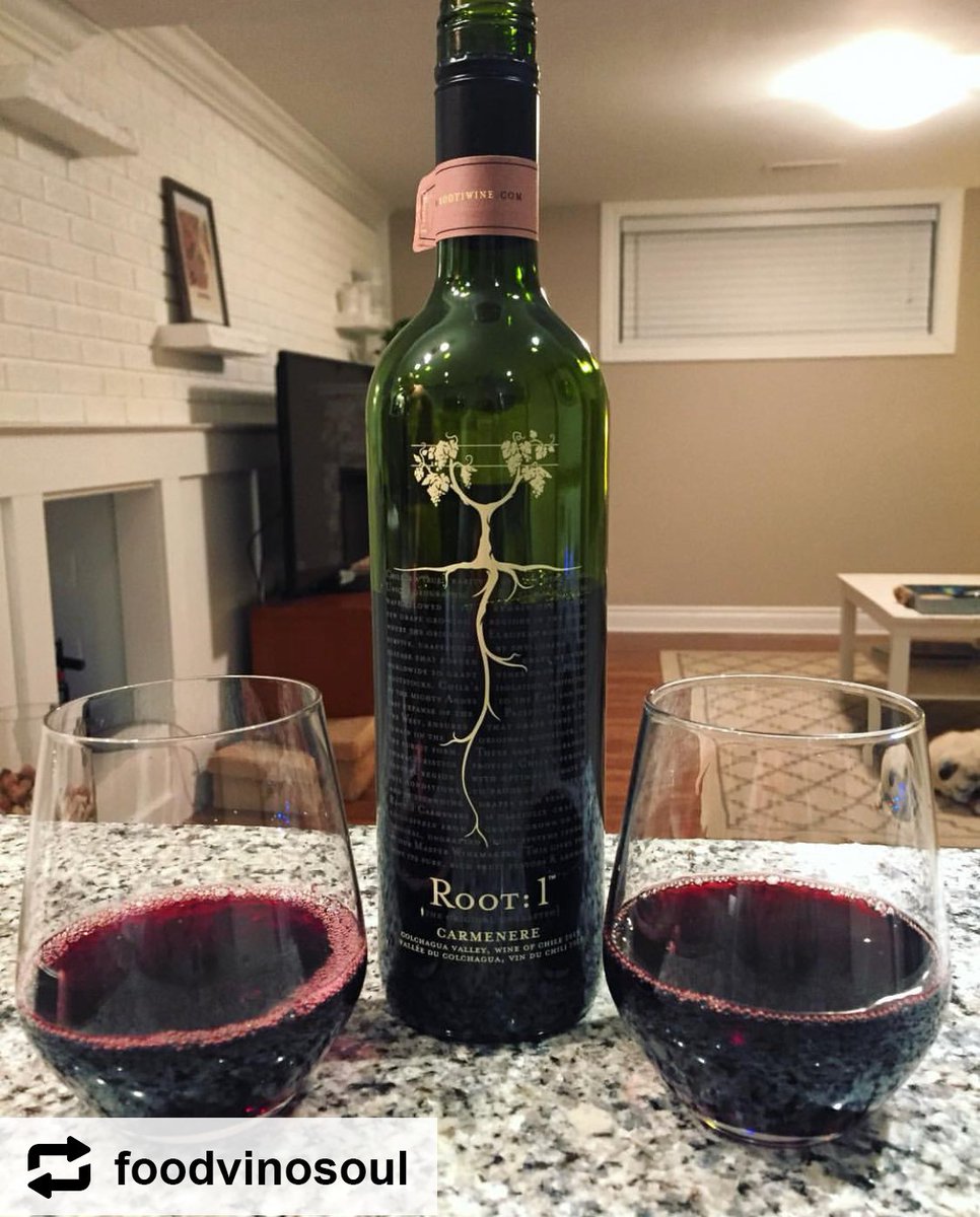The best wines are the ones we drink with friends! Gear up for a relaxing weekend with a refresing bottle of #Root1Wine. #Carmenere #Root1