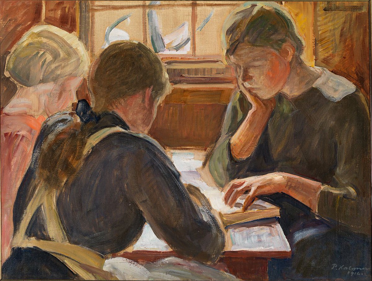 August 31 - This Week at St. Matt's <a href="/laurenahodgson/">Lauren Hodgson</a> Image: 
Pekka Halonen, Children Reading, 1916, painting 
(Espoo Museum of Modern Art, Espoo, Finland) 

 - mailchi.mp/5e67f8f6af22/a…