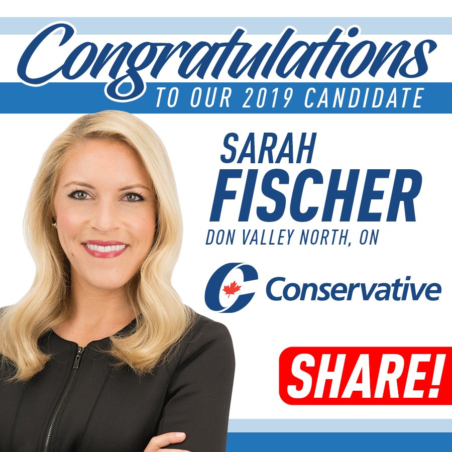 CPC_HQ's tweet image. Sarah Fischer is now part of the Conservative Team! SHARE the good news! #cdnpoli