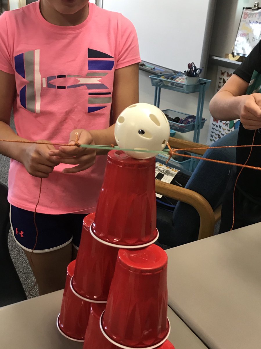MrsMay9's tweet photo. 4 strings tied to a rubber band creates a teamwork building challenge! https://t.co/9FTkDDWDOq