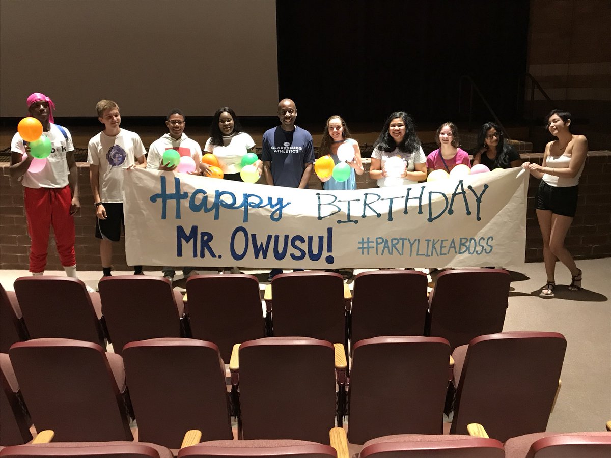 MrCarothersPHS's tweet photo. Happy birthday, Mr. Owusu!! #PartyLikeABoss #CoyotePride https://t.co/vnvwPWSCzq