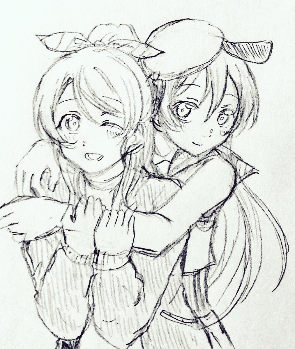 コラボの服かわいかったのでえりうみらくがき 