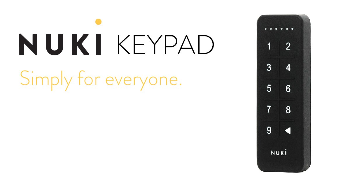 Nuki Smart Lock on X: Finally it's official! We welcome a new member of  the Nuki family: The Nuki Keypad! 🎉🎊😍 Visit us at IFA in Berlin and test  the Nuki Keypad