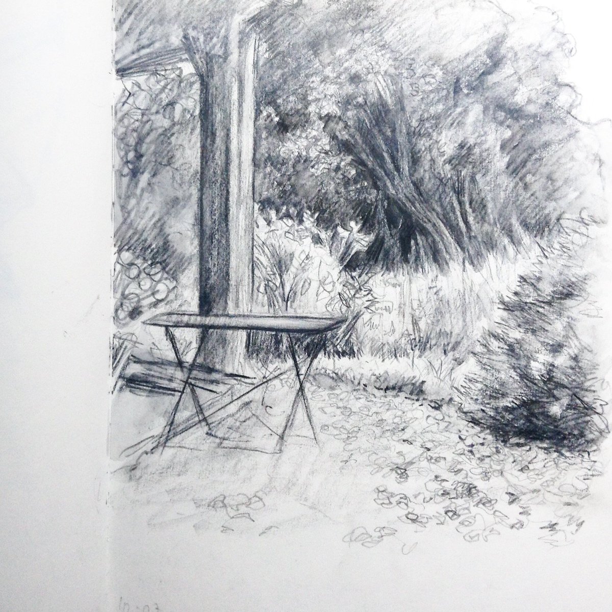 dudessin's tweet photo. Coin de jardin - #croquis #sketchbook #garden #dessin #disegno #desenho #pencil #pencildrawing #landscape #jardin https://t.co/MlGozSKykO